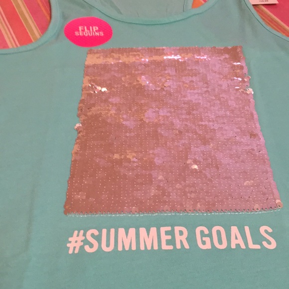 Girls 2 sided sequins flip top - Picture 3 of 6